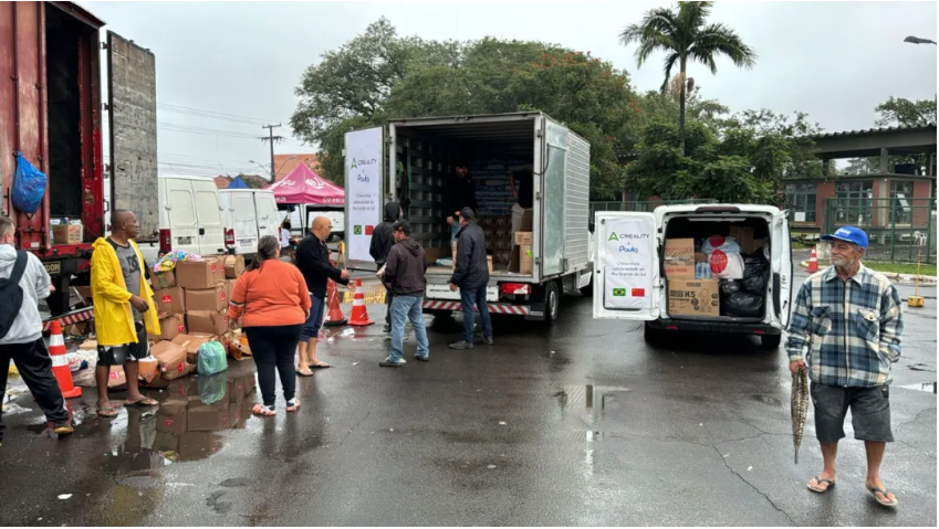 创想三维&PAUTA向巴西南里奥格兰德州洪灾灾区捐赠应急物资