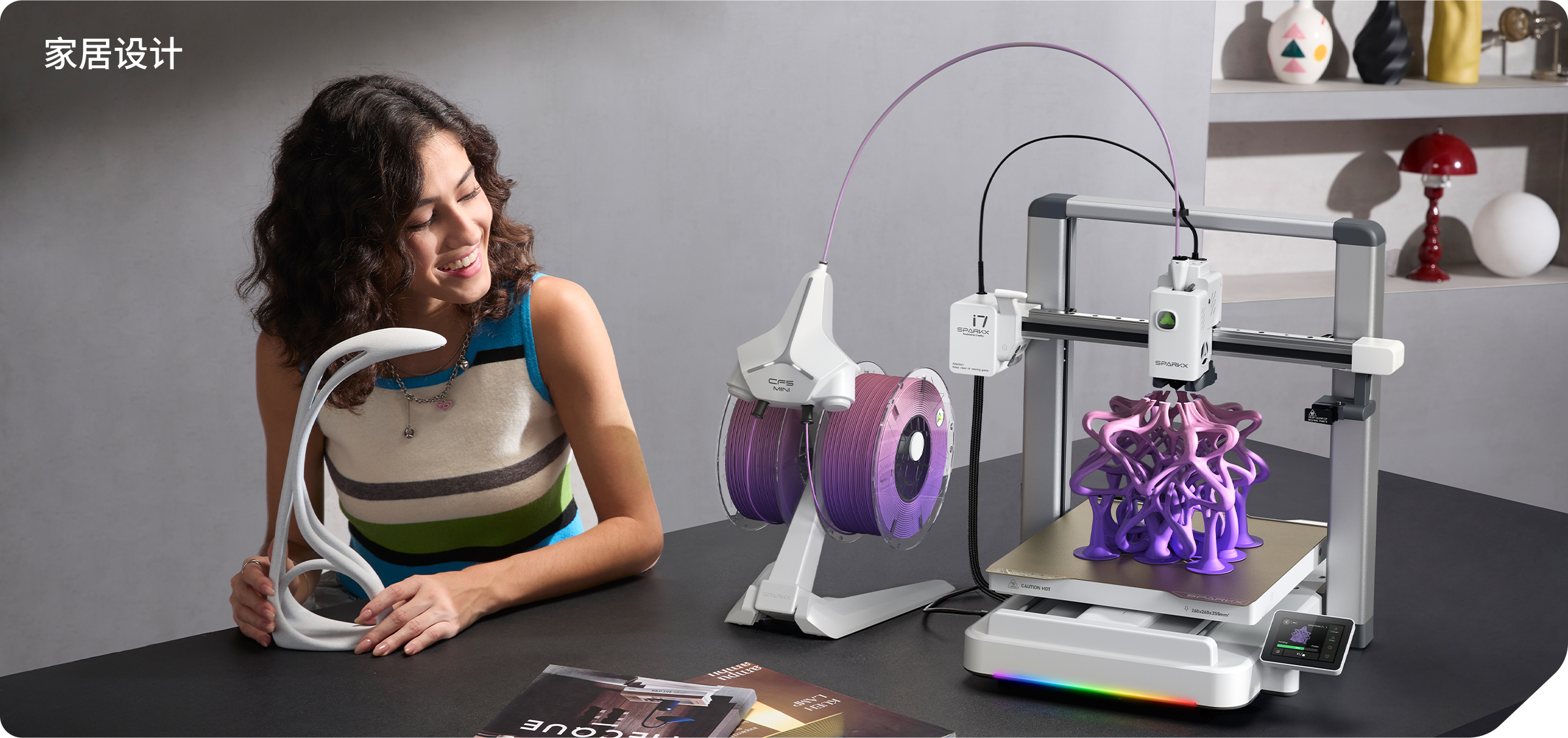 【未通電】3D プリンター Creality SPARKX i7 マルチカラーデスクトップ3Dプリンター | Creality公式